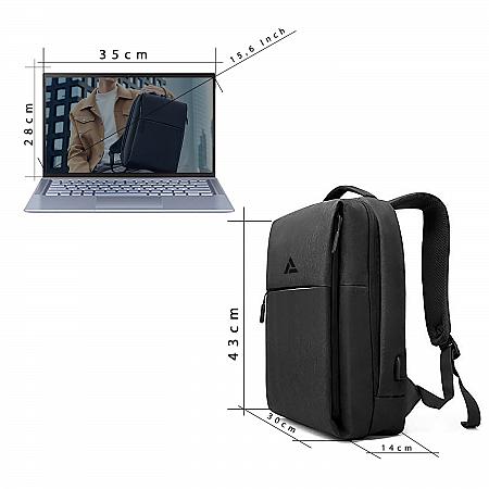 durable backpack mens laptop ipad office high school bags girls boys slim notebook travel business