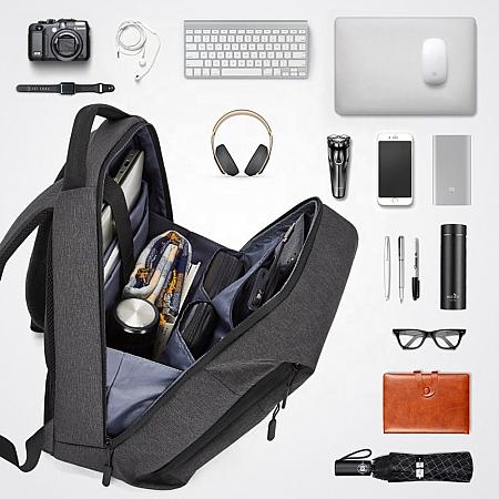 large capacity compartment daypack travelling outdoors business laptop backpack spacious large slim